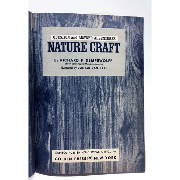 NATURE CRAFT - (1965) Golden Book Question & Answer Adventures Children’s Book - Picture 2 of 5